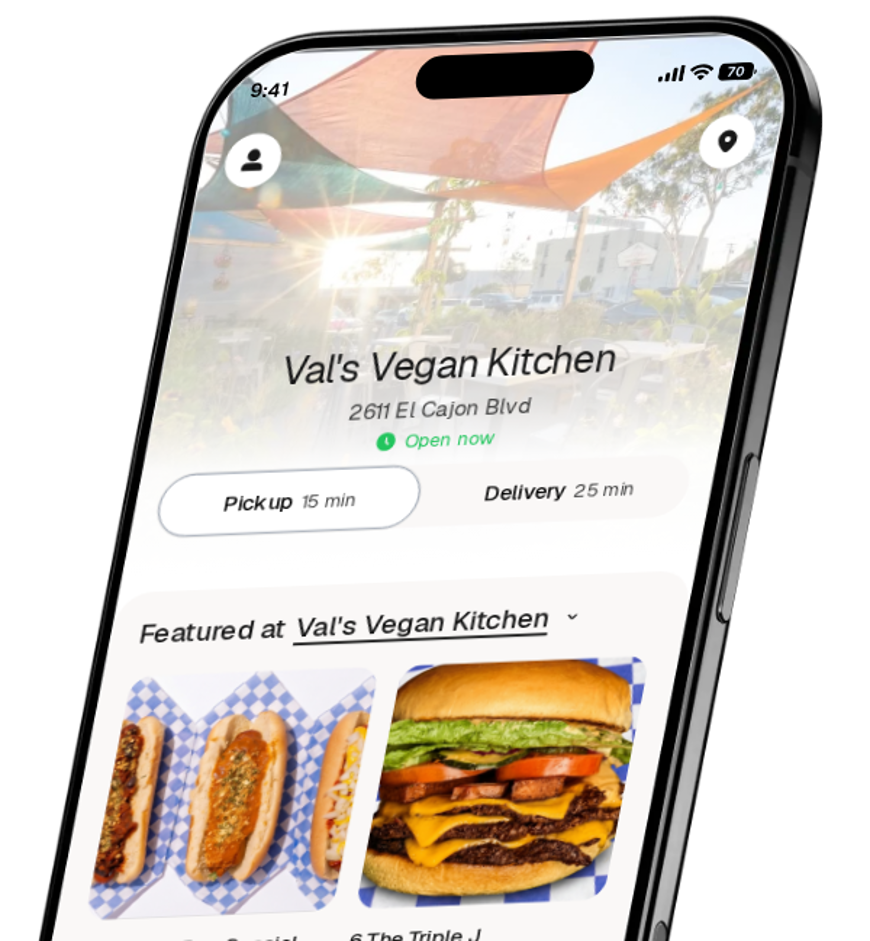 Val's Vegan Kitchen app preview