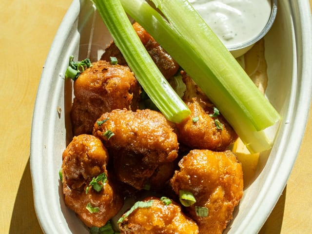 Hot Hunny Cauliflower Wings.