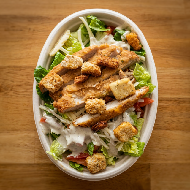 Chick'n Caesar Salad.